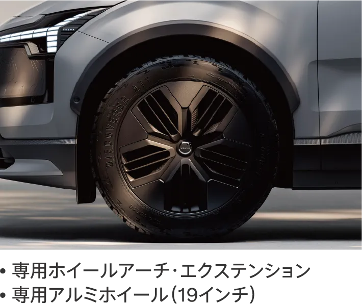 専用ホイールアーチ・エクステンション 専用アルミホイール（19インチ）